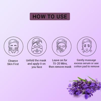 Mancode Lavender Facial Sheet Mask for All Types 25 ml - Face Mask