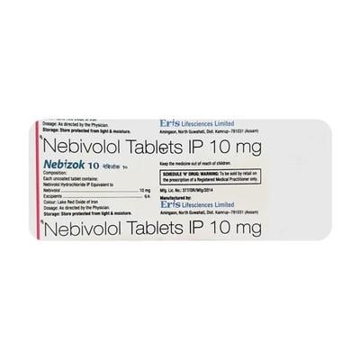 Nebizok 10mg Tablet 10'S - Hypertension-Bet