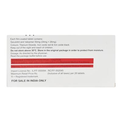 NEPTAZ 50 Tablet 14's - Heart Failure-Ang