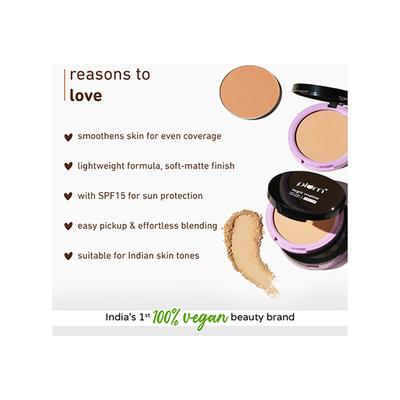 Plum Legit Matte Talc-Free Compact with Spf15 Divine Dusk - 135 N 9 gm - Compact Powder