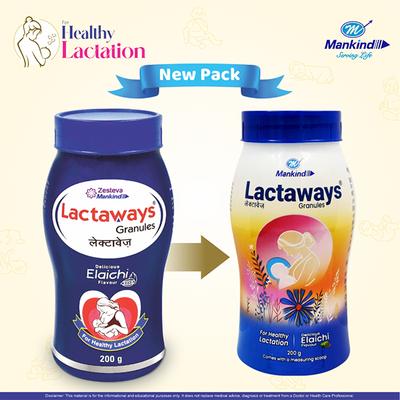 Lactaways Elaichi Flavour Granules 200gm - Ayurvedic Medicine-AYU