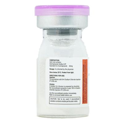 Esoz 40mg Injection 1's - Ulcer/Reflux/Flatulence-Aaa
