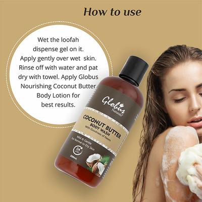 Globus Naturals Nourishing Coconut Butter Body Wash 300 ml - Shower Gels & Body Wash