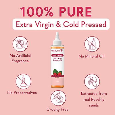 Wishcare 100% Pure & Natural Rosehip Oil 100 ml - Face Moisturizers