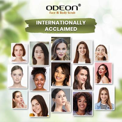 Odeon Strawberry & Aloe Vera Face And Body Scrub 300 ml - Scrubs & Exfoliants