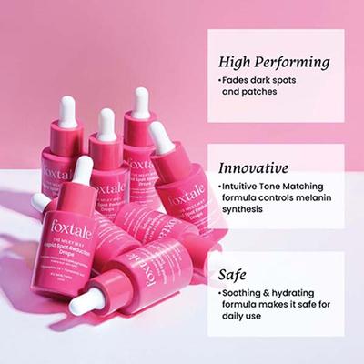 Foxtale Rapid Spot Reduction Drops for Hyperpigmentation and Dark Spot Removal 30 ml - Face Creams