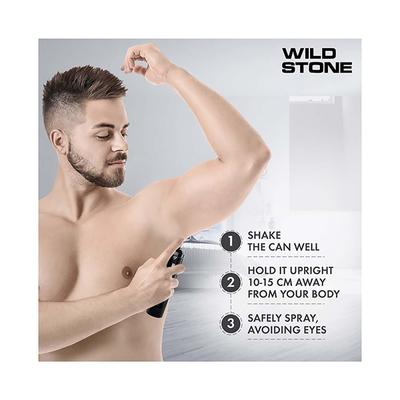 Wild Stone Intense Black Nogas 150ml - Men Deodorants/Roll-Ons