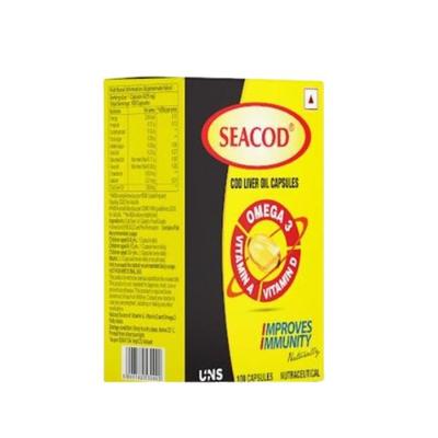 Seacod Cod Liver Oil Capsules 100's - Omega Fish Oil Fatty Acids