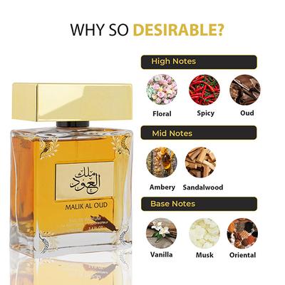 RIHANAH Malik Al Oud EDP Perfume for Men 100 ml - Men Perfumes (Edt/Edp)