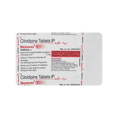 NEXOVAS 5 Tablet 15's - Hypertension-Cal
