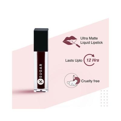 Sugar Cosmetics Smudge Me Not Liquid Mini Lipstick 25 Very Mulberry 1.1 ml - Liquid Lipsticks