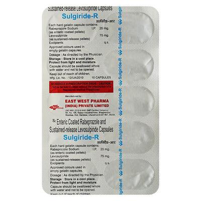 Sulgiride R Capsule 10'S - Ulcer/Reflux/Flatulence-Aaa