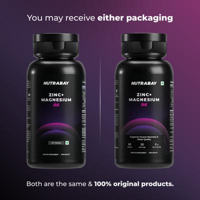 Nutrabay Zinc + Magnesium B6 Tablets 60's - General Health