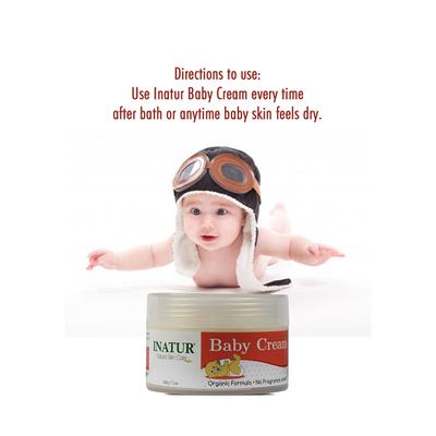 Inatur Natural Skin Care Baby Cream 200 gm - Rash Creams