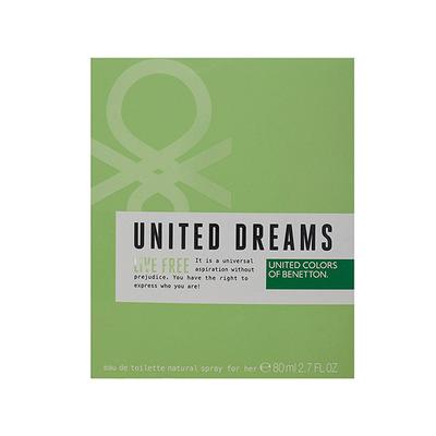 United Colors Of Benetton United Dreams Live Free For Women Eau De Toilette 80 ml - Women Perfumes (Edt/Edp)