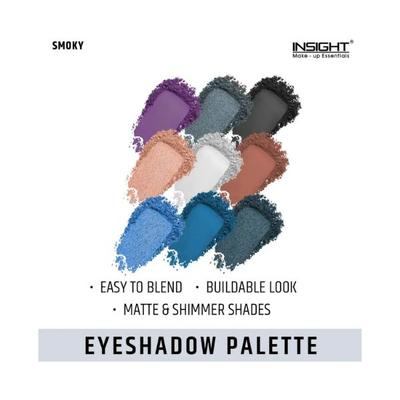 INSIGHT PROFESSIONAL EYESHADOW PALETTE-SMOKY 15 gm - Eye Shadow Palettes