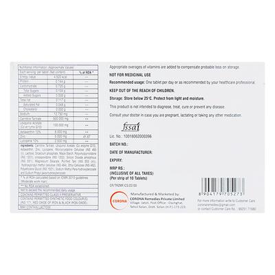 TRAZER M FORTE Tablet 10's - Supplements-Sup