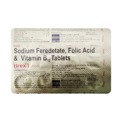 IREX Tablet 15's - Iron Supplement/Anaemia-Vma