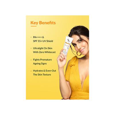 Fixderma Shadow SPF55+ Cream Lightweight SPF 55+ Protection For Oily & Acne-Prone Skin 75 gm - Body Sunscreen