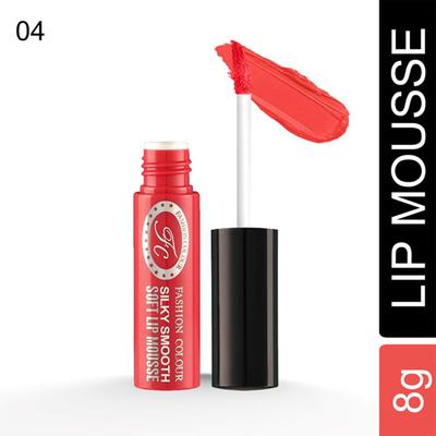 Fashion Colour Soft Lip Mousse, 4 Red Persimmon 8 gm - Lipsticks