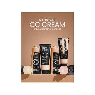Swiss Beauty All-In-One CC Cream-Soft Ivory 25 gm - Bb & Cc Creams