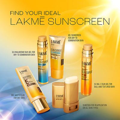 Lakme Sun Expert SPF 50 PA+++ Light Weight Gel 50 gm (N) - Face Sunscreen