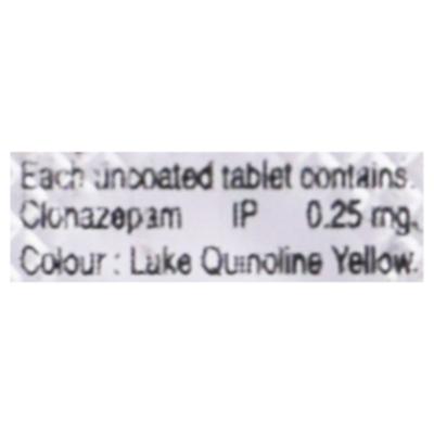 Clonam IR 0.25mg Tablet 10'S - Anxiety-Anx