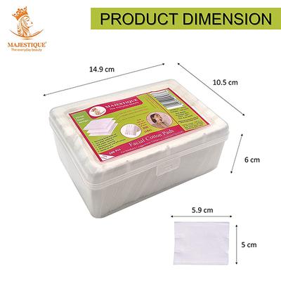 Majestique Facial Cotton Pads Each Pack Makeup Removing Wipes, Soft Touch 150gm 100's - Facial Wipes & Tissues