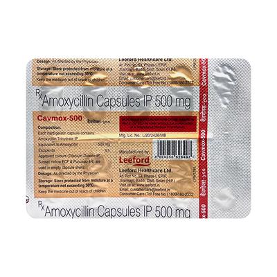 CAVMOX 500 Capsule 10's - Bacterial Infections-Pen