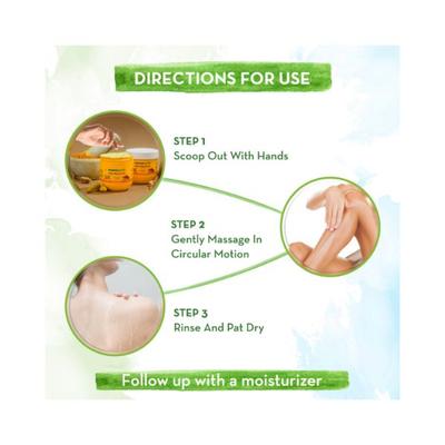 Mamaearth Ubtan Body Scrub with Turmeric & Saffron for Tan Removal 200 gm - Scrubs & Exfoliants