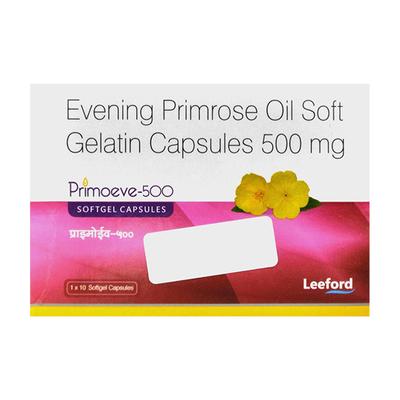 PRIMOEVE 500 Softgel Capsule 10's - Supplements-Sup