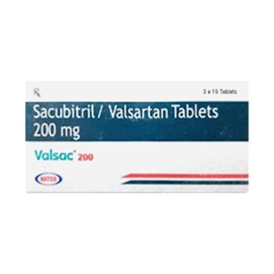 VALSAC 200 Tablet 10's - Heart Failure-Ant