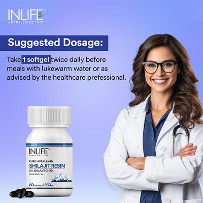 INLIFE Pure Himalayan Shilajit Resin 250mg Softgel Capsules 60's - Sexual Care
