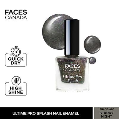 Faces Canada Ultime Pro Splash Nail Enamel - Starry Night A05 8 ml - Nail Polish