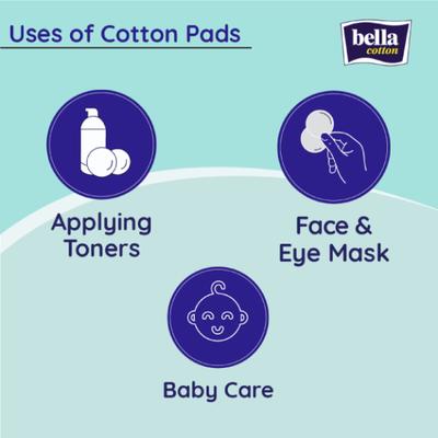 Bella Cotton Pads Round with Aloe extract 100's - Cotton Buds & Balls