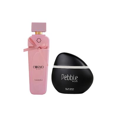 Maryaj Cosmo Girl EDP Floral Powdery Perfume And Maryaj Pebble Style EDP Spicy Woody Perfume 200 ml - Perfumes (Edt/Edp)
