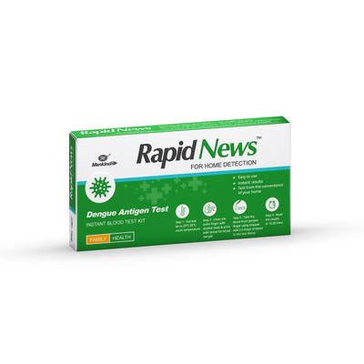 Rapid News Dengue Antigen Instant Blood Test Kit 1's - Test Strips & Lancets