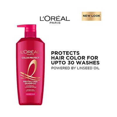 L'Oreal Paris Color Protect Shampoo with Linseed Oil+UVA/UVB Filters 650 ml - Shampoos