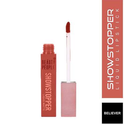 Beauty People Showstopper Liquid Lip Color with Spf 15 and Vit E 08 Believer 4 ml - Liquid Lipsticks