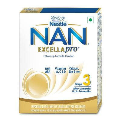 Nestle NAN Excellapro 3 (After 12 Months) Follow Up Formula Powder 400 gm - Baby And Infant Supplements