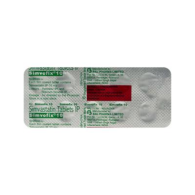 SIMVOFIX 10MG TABLET 10'S - High Cholesterol-Dys