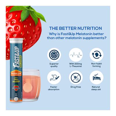 Fast&Up Melatonin Tablet - Strawberry 20's - Mental Health