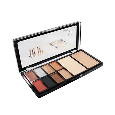 Half N Half 10 in 1 Eyeshadow & Highlighter Makeup Kit, Multicolour Palette - 02 23 gm - Face Palettes