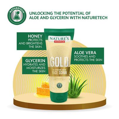 Nature's Essence Gold Glowing skin face scrub 65 ml - Face Scrubs