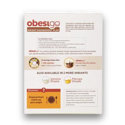 Obesigo Premium Chocolate Powder 350 gm - Weight Loss