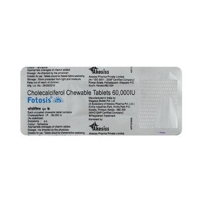 Fotosis 60K Tablet 4'S - Supplements-Vit