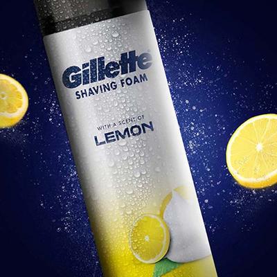 Gillette Classic Lemon Lime Pre Shave Foam 196 gm - Shaving Foams
