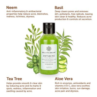 Bella Vita Organic Anti Acne Face Wash 115 gm - Face Wash & Cleansers