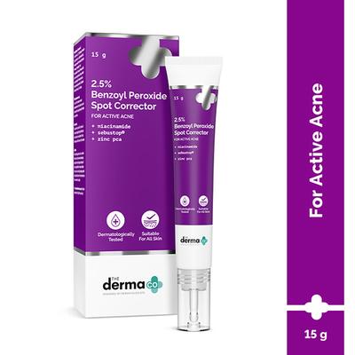 The Derma Co. 2.5% Benzoyl Peroxide Spot Corrector, Fights Breakouts and Inflammation 15 gm - Face Moisturizers
