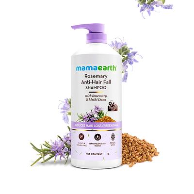 Mamaearth Rosemary Anti-Hair Fall Shampoo with Rosemary & Methi Dana 1000 ml - Shampoos
